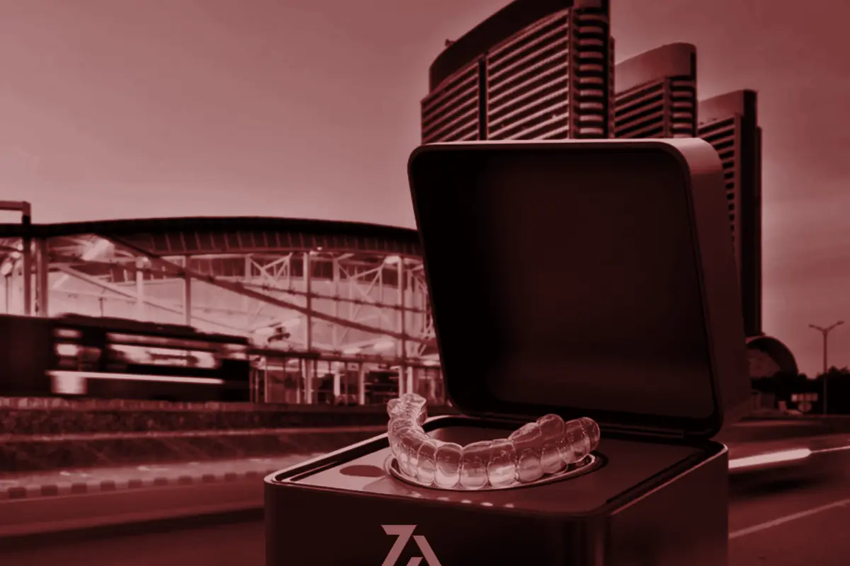 Clear aligners in their case in Islamabad