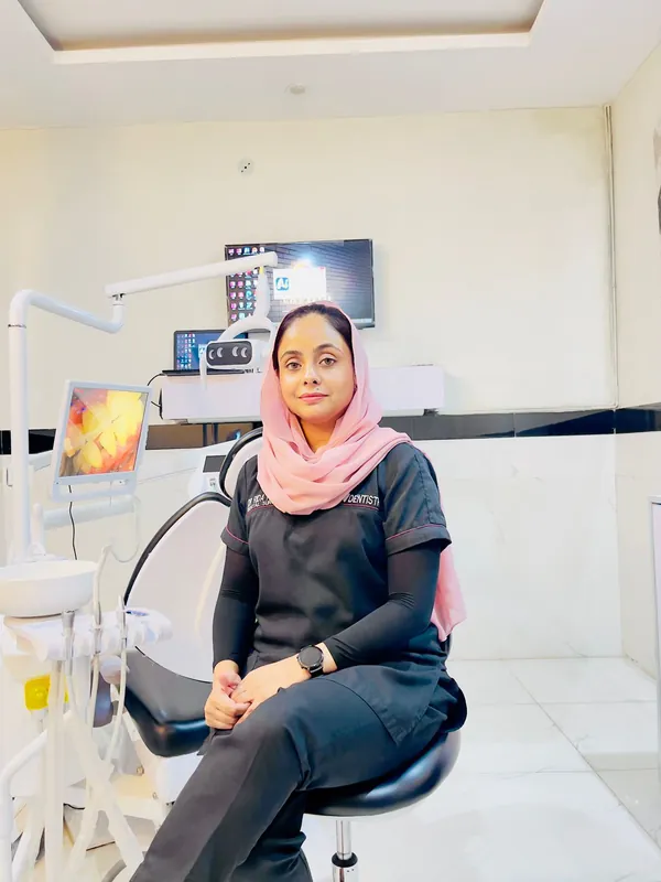 Dr Rida Fatima in her clinic in Sargodha